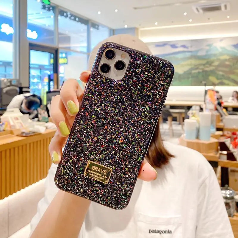 Glitter electroplating phone case lbcase