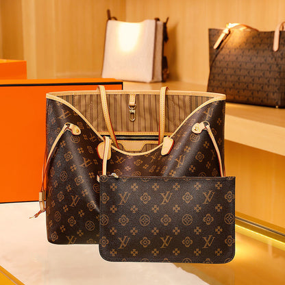 2022 new women's bag large capacity leather handbag lbcase