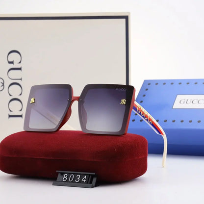 5 COLORS SQUARE POLAZIRED SUNGLASSES for FEMALE lbcase