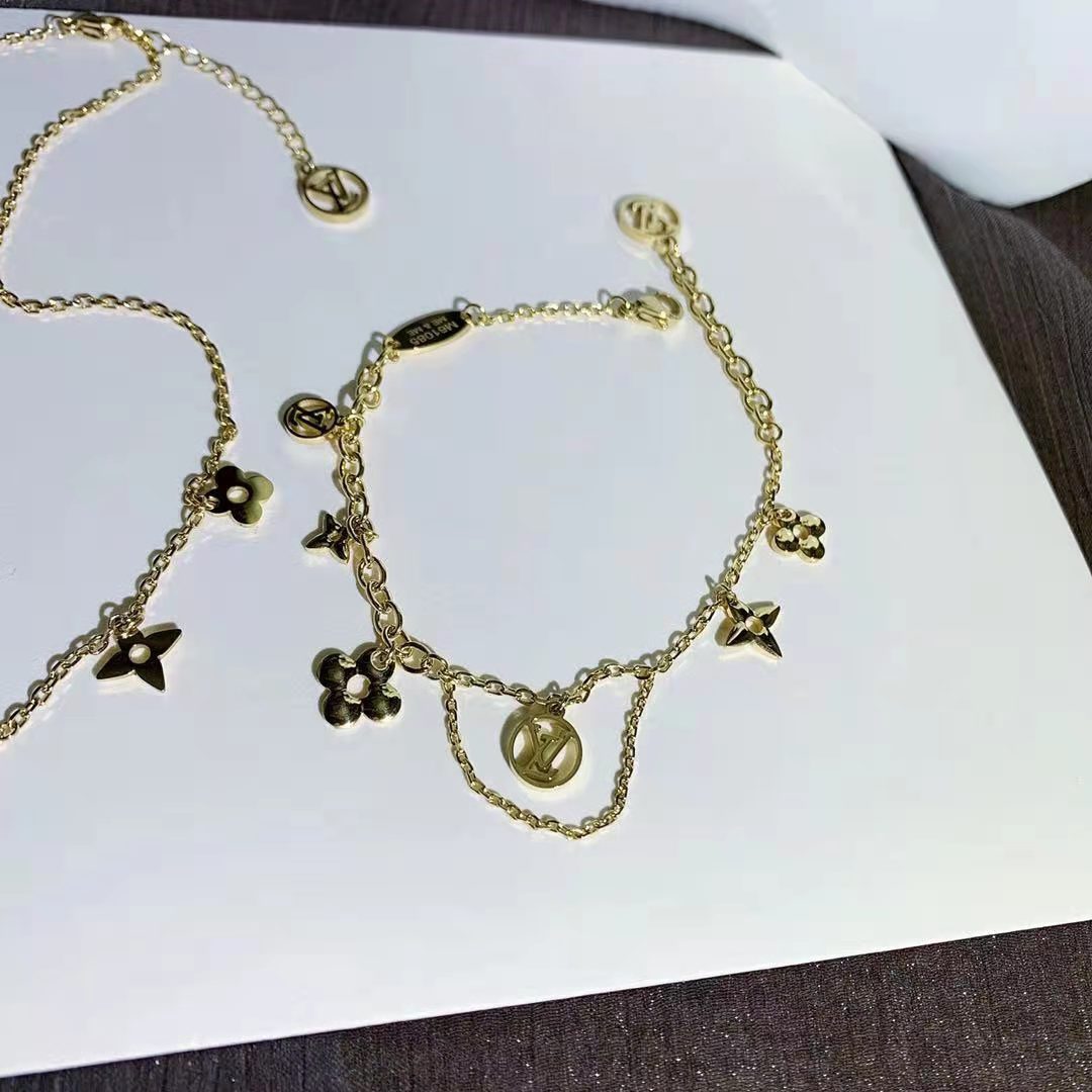 Gorgeous Necklace Bracelet Set Fashion Jewelry lbcase