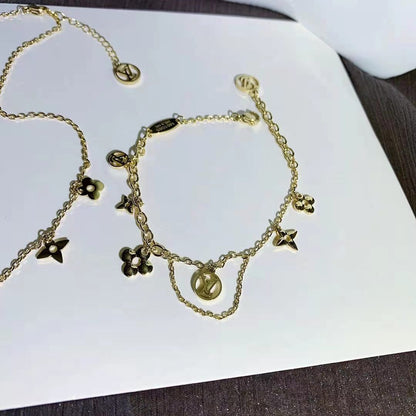 Gorgeous Necklace Bracelet Set Fashion Jewelry lbcase
