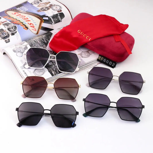 5 COLORS SQUARE FRAME SUNGLASSES lbcase