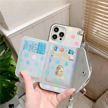 Fashion Polka Dot Coin Purse Phone Case for iphone lbcase