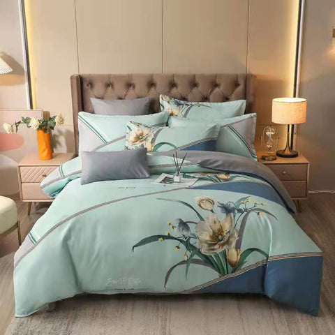 100% thick Skin-friendly cotton four-piece quilt cover  new product