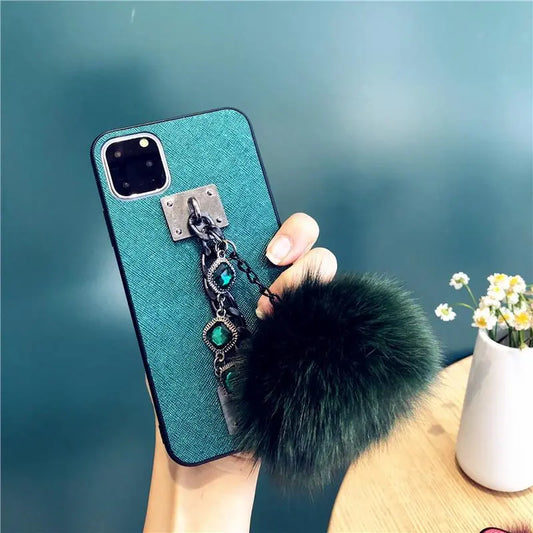 Anti-drop Fur Ball Phone Case lbcase