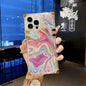 Color transparent square phone case for iphone lbcase
