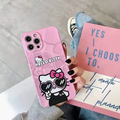 Cute kiss cat soft phone case lbcase