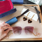 6 COLORS Ladies Pendant SUNGLASSES lbcase