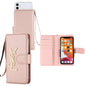 Card pocket leather case for all mobile phone models lbcase
