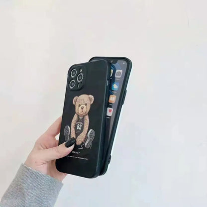 3D Cute baby bear soft phone case lbcase