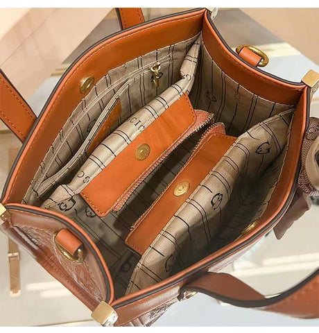 New Luxury letter cowhide Handbag