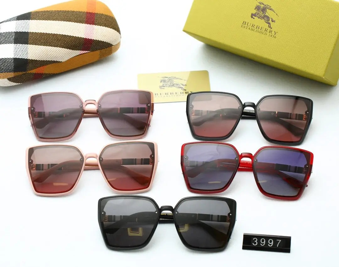 5 COLORS CLASSICAL SQUARE POLARIZED WOMEN SUNGLASSES lbcase