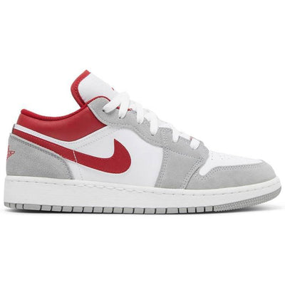 Nike Air Jordan 1 Low SE GS 'Light Smoke Grey Gym Red'