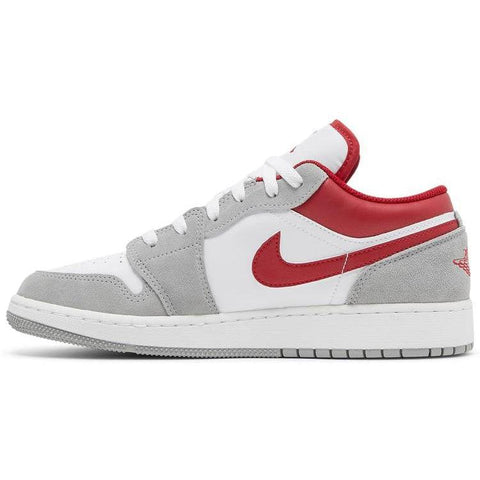 Nike Air Jordan 1 Low SE GS 'Light Smoke Grey Gym Red'