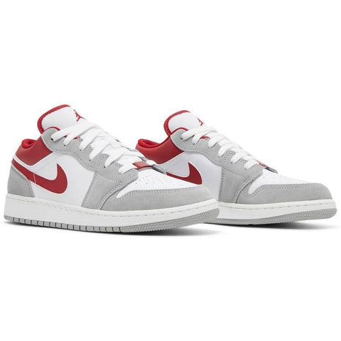 Nike Air Jordan 1 Low SE GS 'Light Smoke Grey Gym Red'