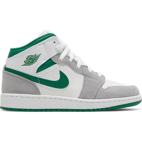 Nike Air Jordan 1 Mid 'Grey Pine Green' (GS)