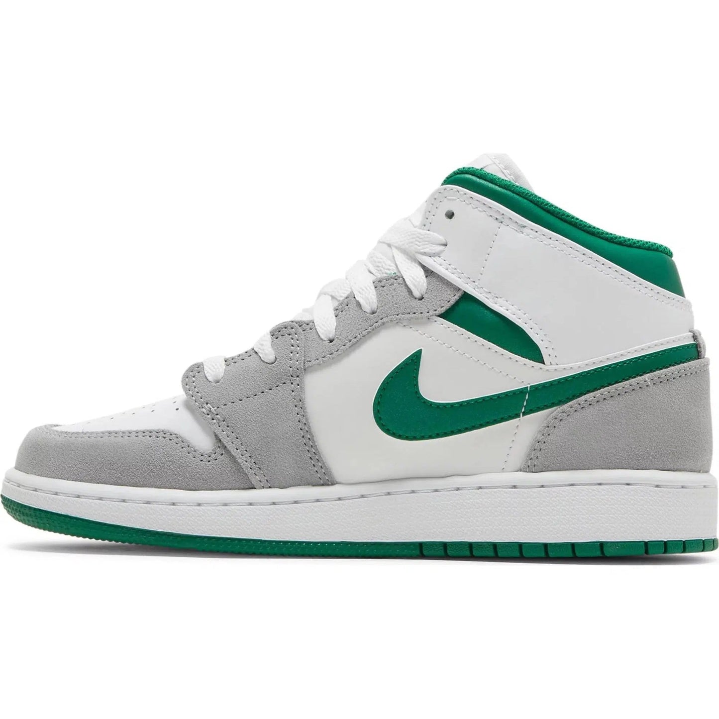 Nike Air Jordan 1 Mid 'Grey Pine Green' (GS)