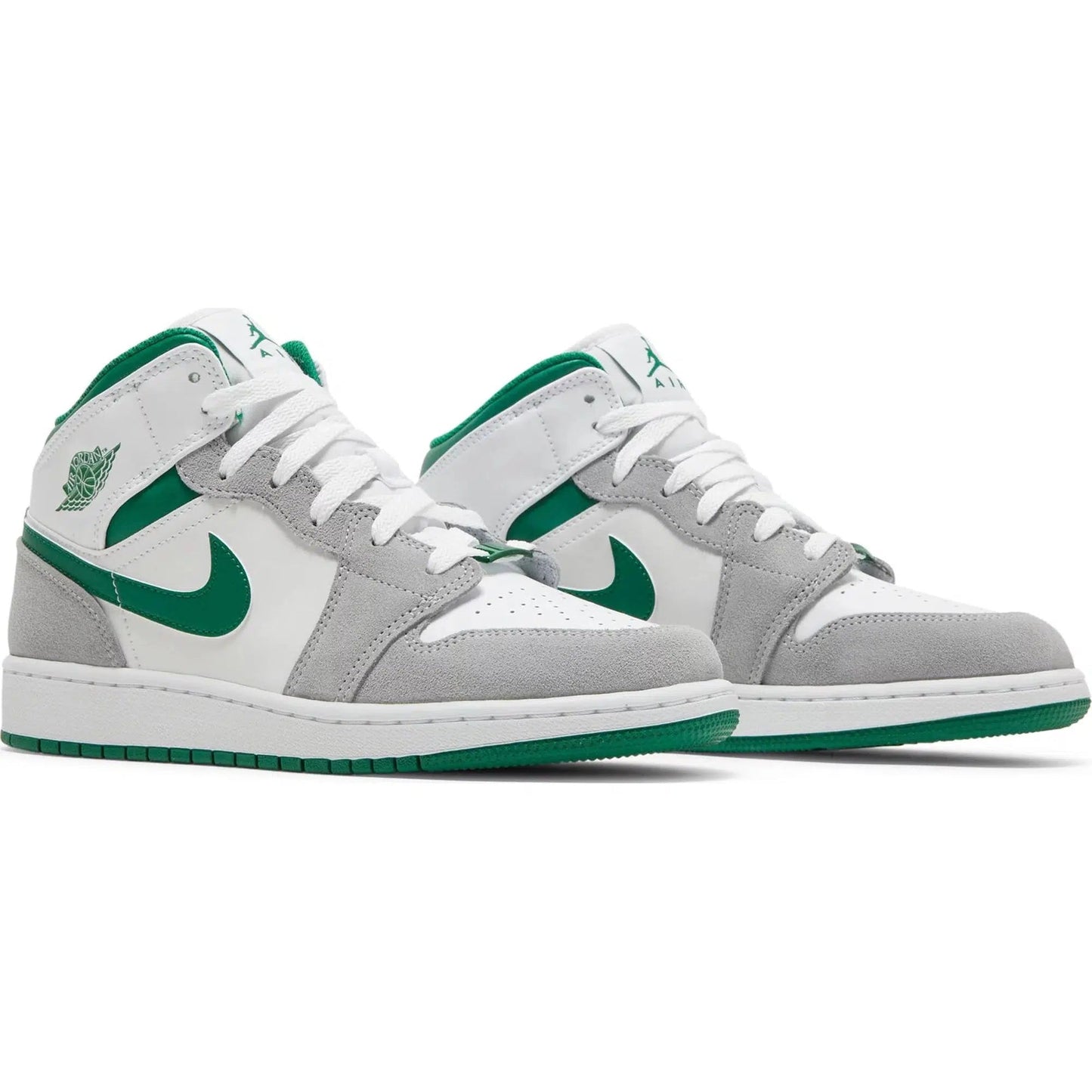 Nike Air Jordan 1 Mid 'Grey Pine Green' (GS)