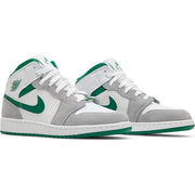 Nike Air Jordan 1 Mid 'Grey Pine Green' (GS)