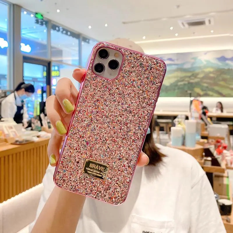 Glitter electroplating phone case lbcase