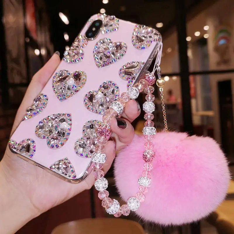 Glitter Loveheart Phone Case lbcase