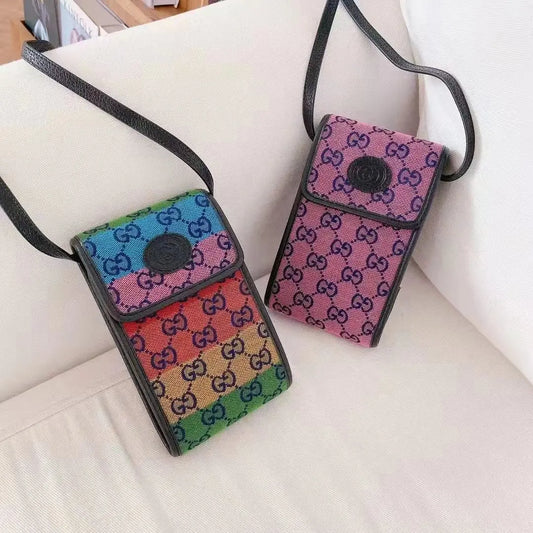 Fashion all-match Leather Shoulder Crossbody Universal Phone bag lbcase