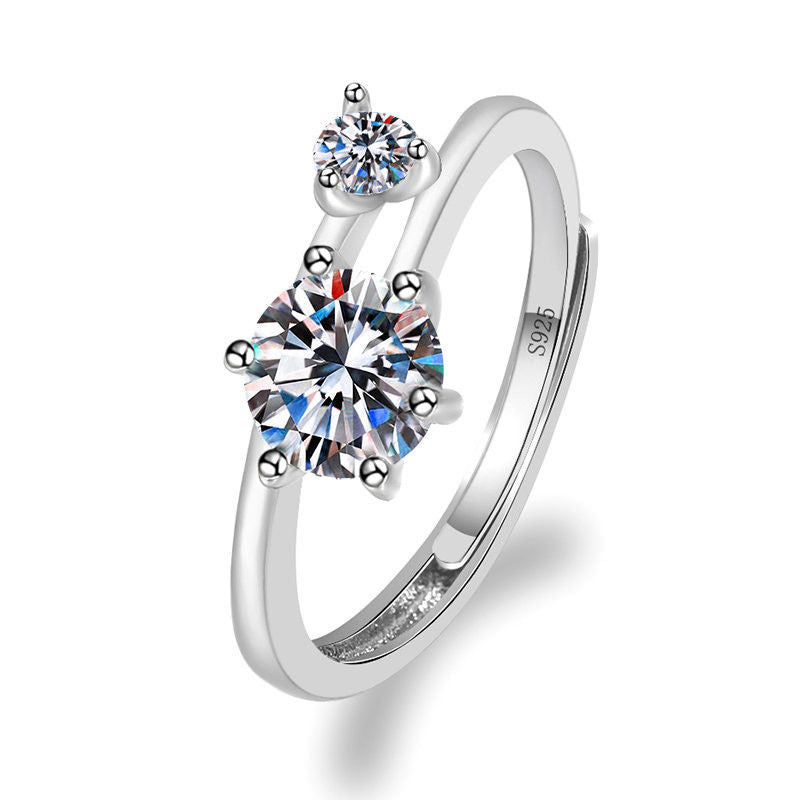 High-end luxury 2022 new super flash elegant French ring lbcase