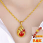 18k yellow gold necklace clavicle chain lbcase