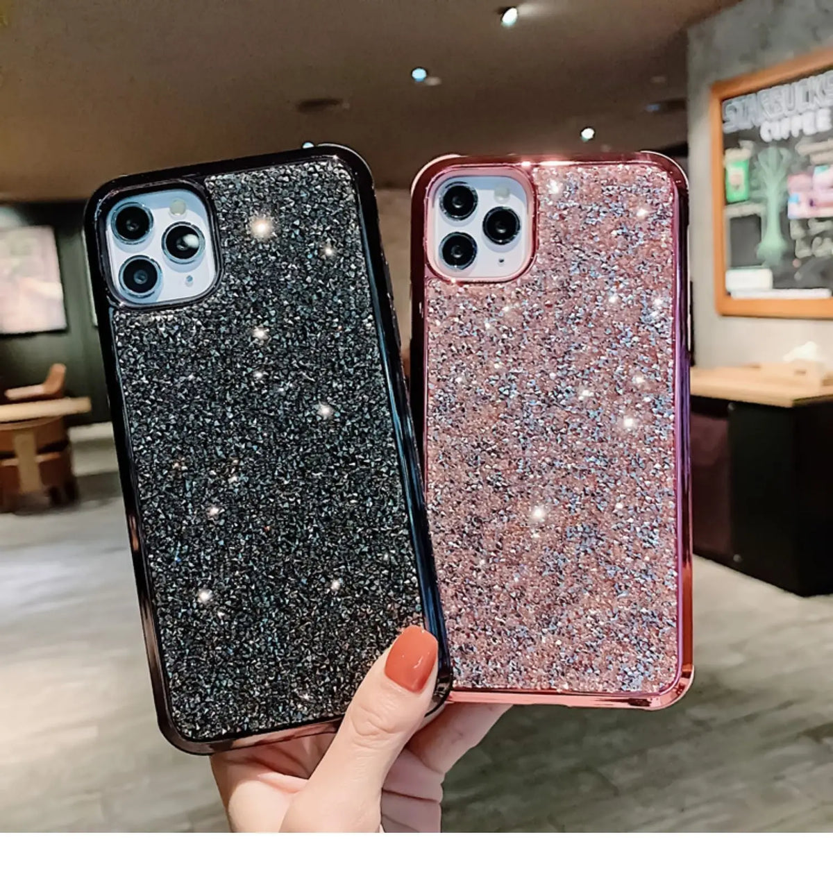 Luxury shiny phone case lbcase