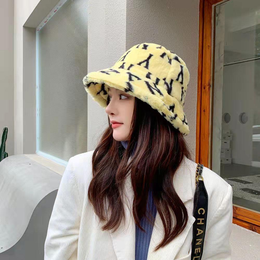 New fashion all-match fluffy warm fisherman hat lbcase