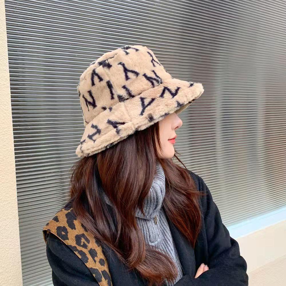 New fashion all-match fluffy warm fisherman hat lbcase