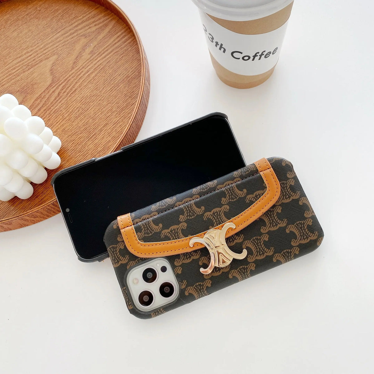 Metal button card package mobile phone case lbcase