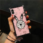 Luxury rabbit square phone case for Samsung lbcase