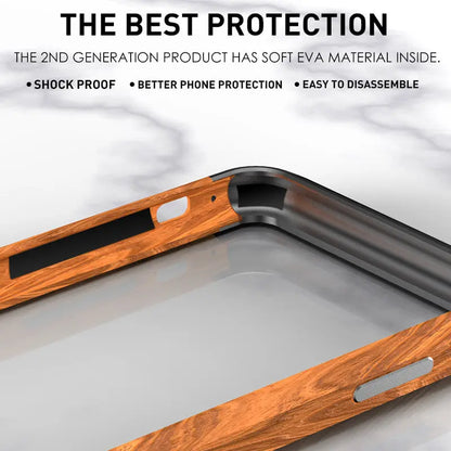 Aluminum Metal Wood Bumper Case lbcase