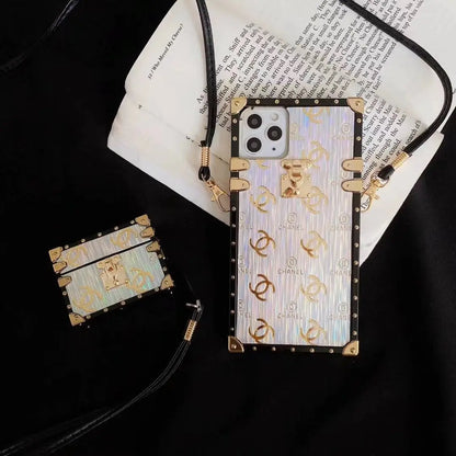 Fashion printing Square phone case and Airpods case lbcase