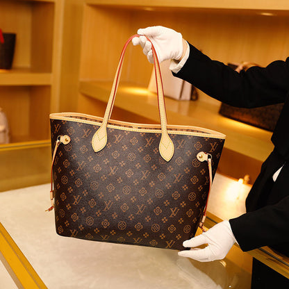 2022 new women's bag large capacity leather handbag lbcase