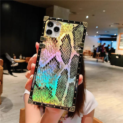Snakeskin Square Phone Case lbcase