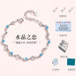 Four Leaf Clover Sterling Silver Heart Bracelet lbcase