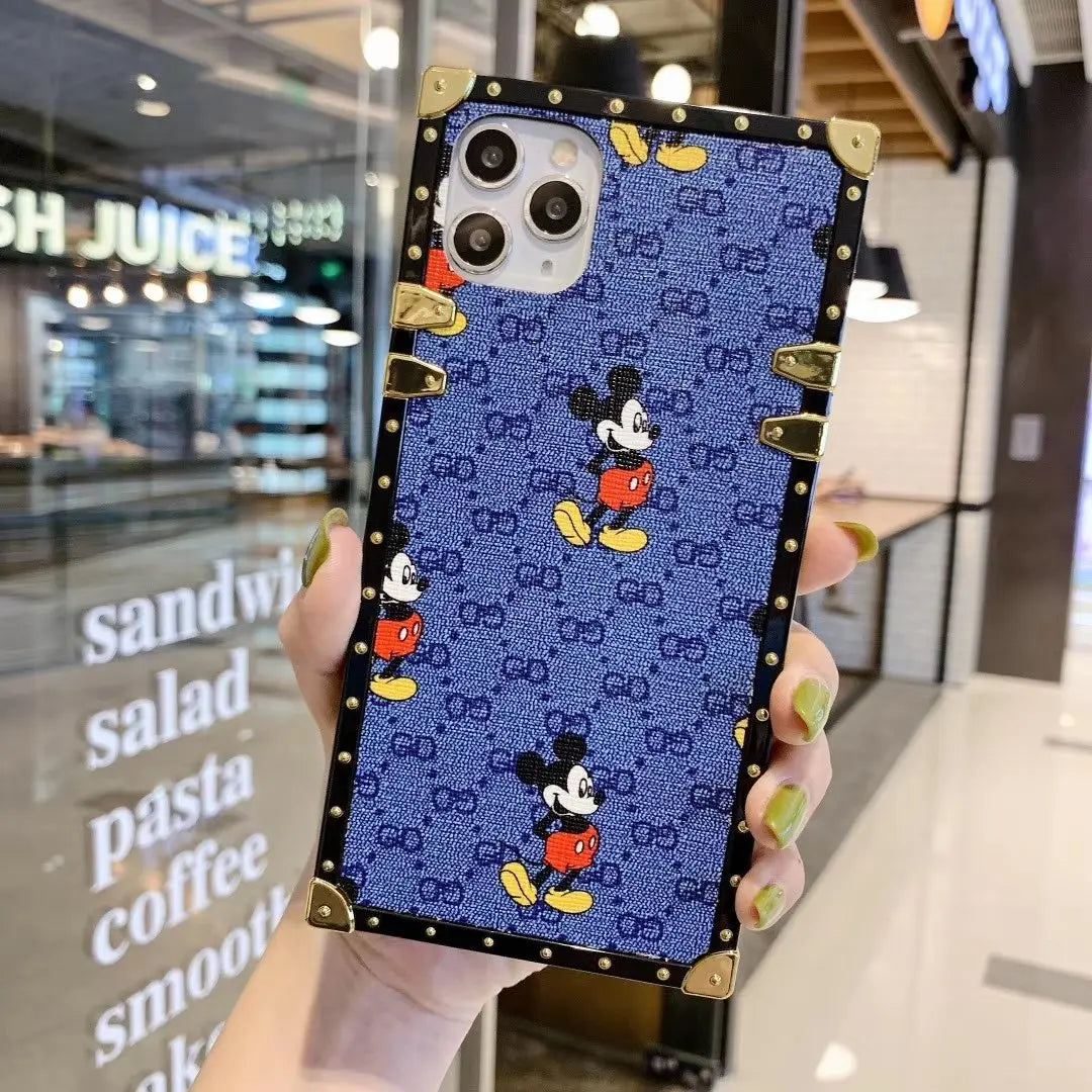 Fashion Mickey square phone case for iPhone lbcase