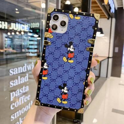 Fashion Mickey square phone case for iPhone lbcase