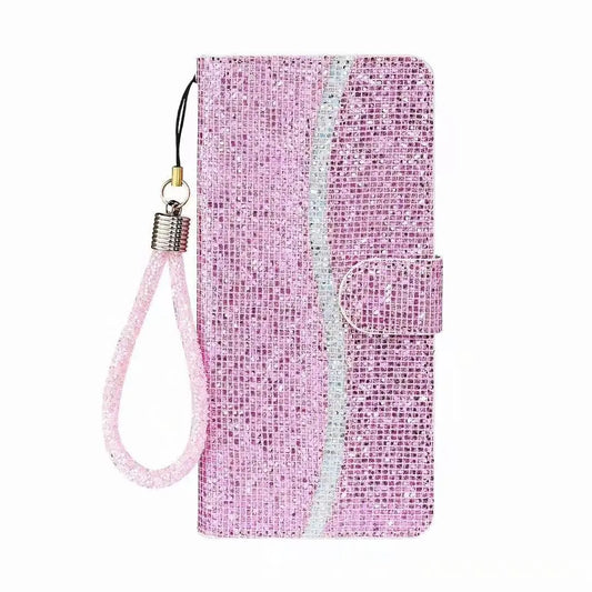 Luxurious Wallet Crystal Wrist Phone Case lbcase