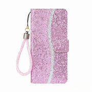 Luxurious Wallet Crystal Wrist Phone Case