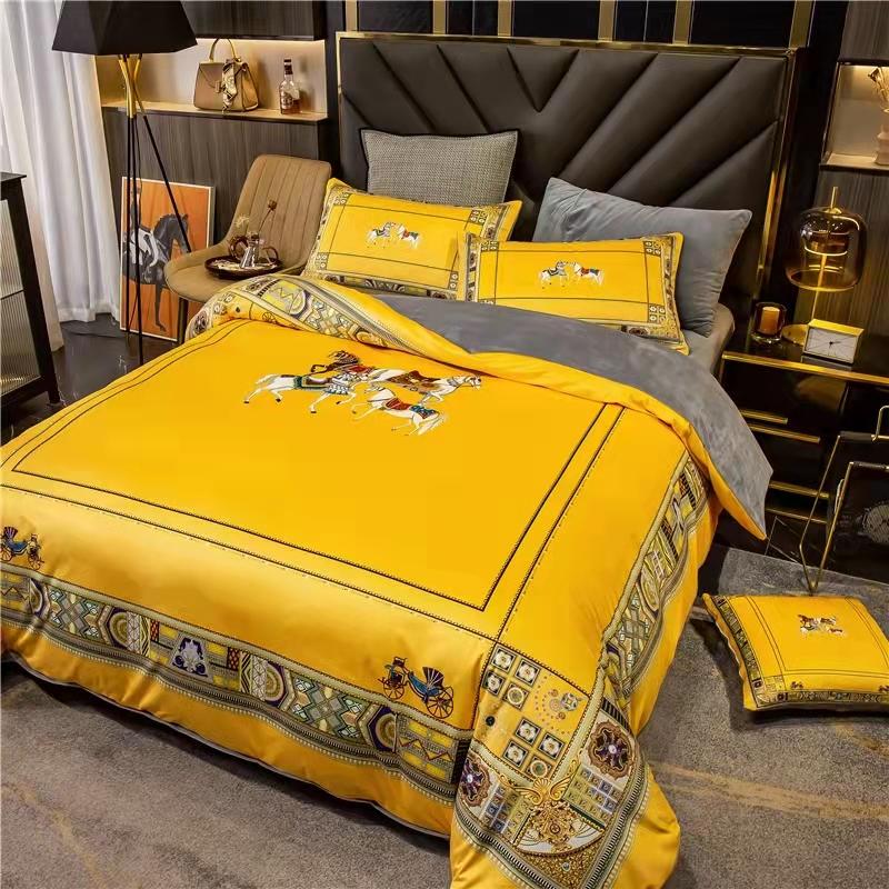 Luxury Coral fleece milk fleece four-piece bedding lbcase