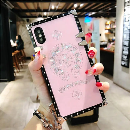 Luxury square phone case for iPhone lbcase