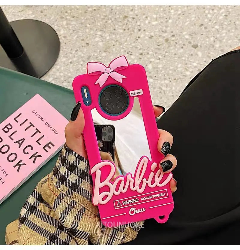 Cartoon makeup mirror phone case lbcase