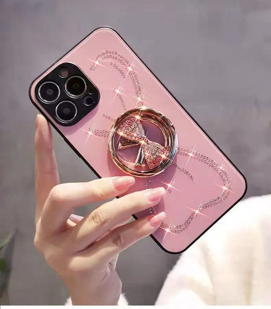 Diamond Bowknot Stand Phone Case for iphone lbcase