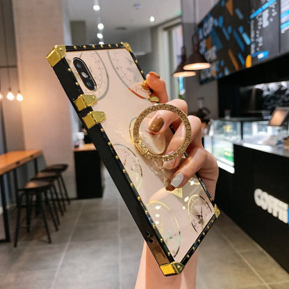 Time Pattern Square Phone Case lbcase