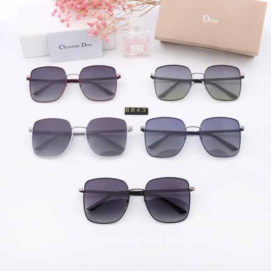 5 COLORS THIN FRAME POLARIZED SUNGLASSES lbcase