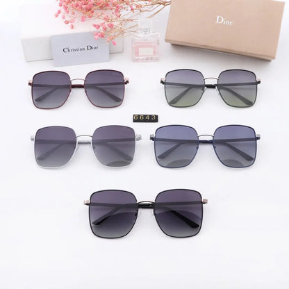5 COLORS CLASSICAL THIN FRAME POLARIZED SUNGLASSES lbcase