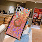 Sparkling square bracket phone case lbcase